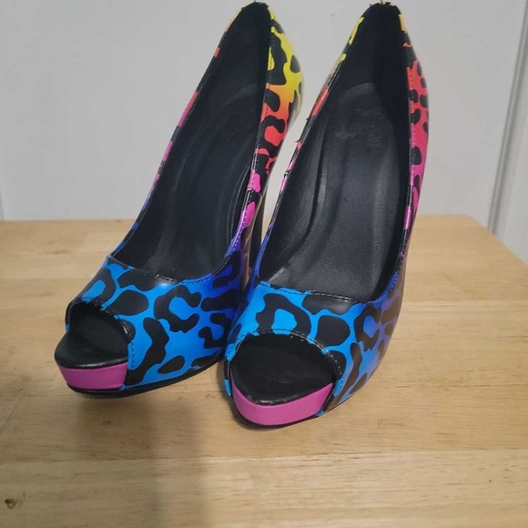 Torrid Rainbow High Heels - Picture 1 of 5